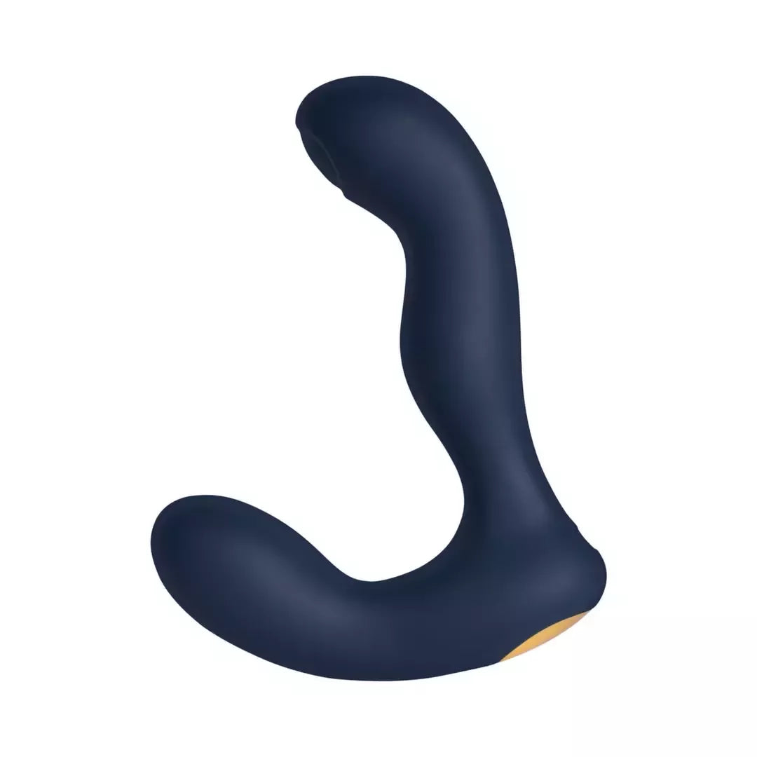 SVAKOM Iker Neo Navy Blue – interaktyvus pulsuojantis prostatos ir tarpvietės masažuoklis