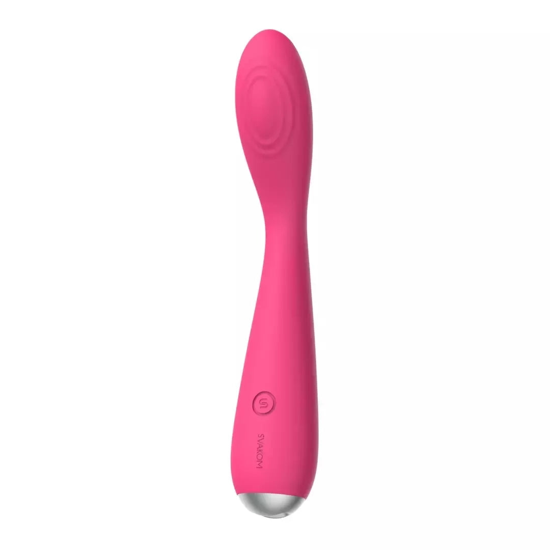 Svakom Iris intymus masažuoklis, slyvų raudonumo, atsparus vandeniui, 5 režimai, 180 mm