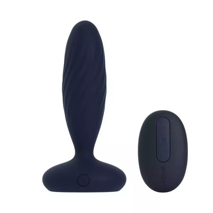 Svakom Jordan Navy Blue – dvigubo veikimo analinis įrenginys, valdomas programėle