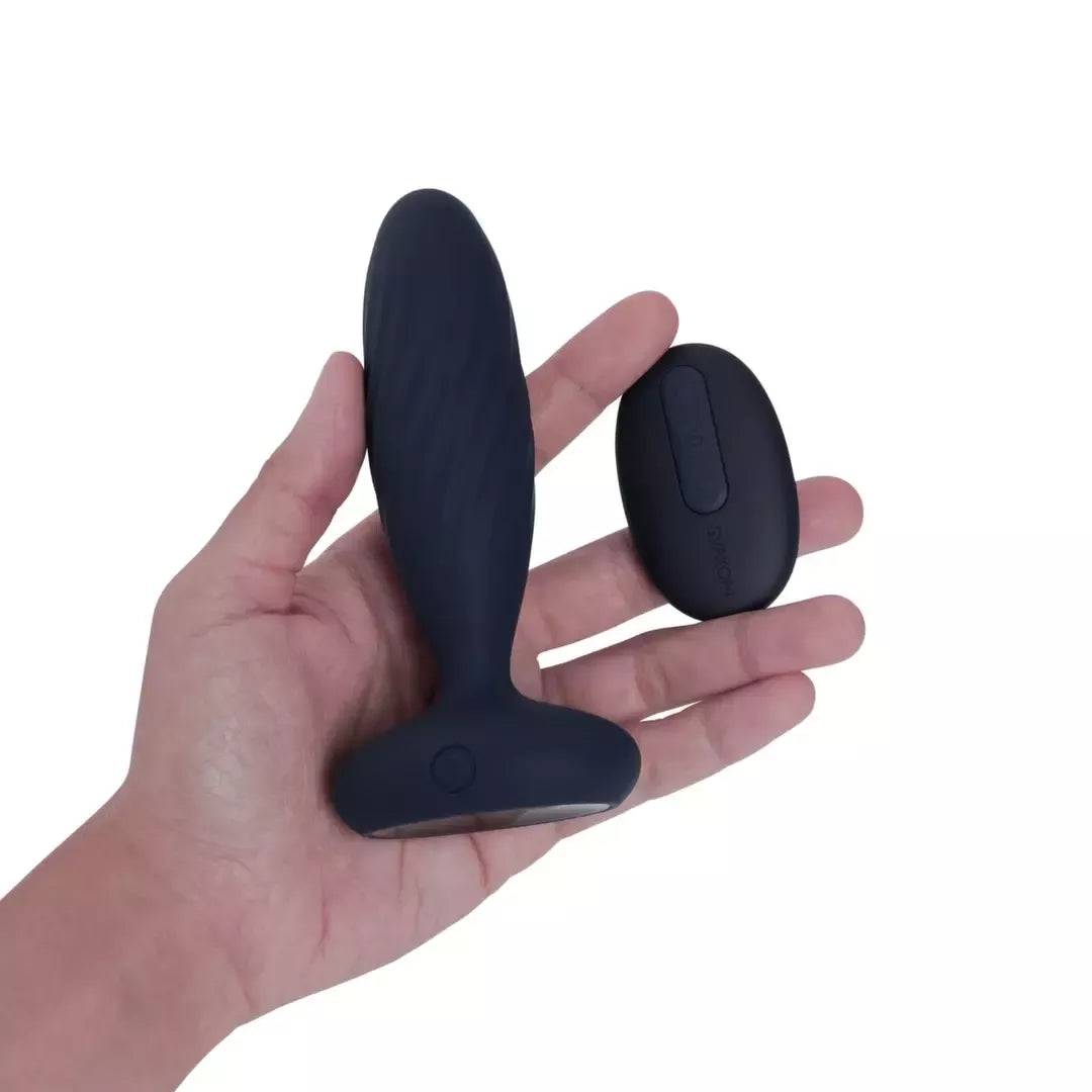 Svakom Jordan Navy Blue – dvigubo veikimo analinis įrenginys, valdomas programėle