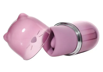 SVAKOM Klitty Dusty Lavender išorinis stimuliatorius su siurbimo ir laižymo režimais