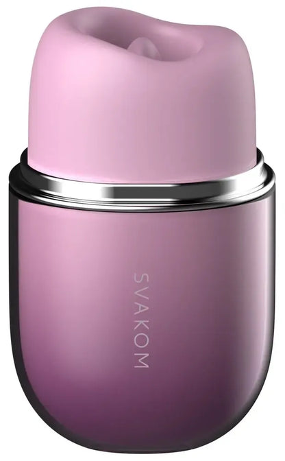 SVAKOM Klitty Dusty Lavender išorinis stimuliatorius su siurbimo ir laižymo režimais