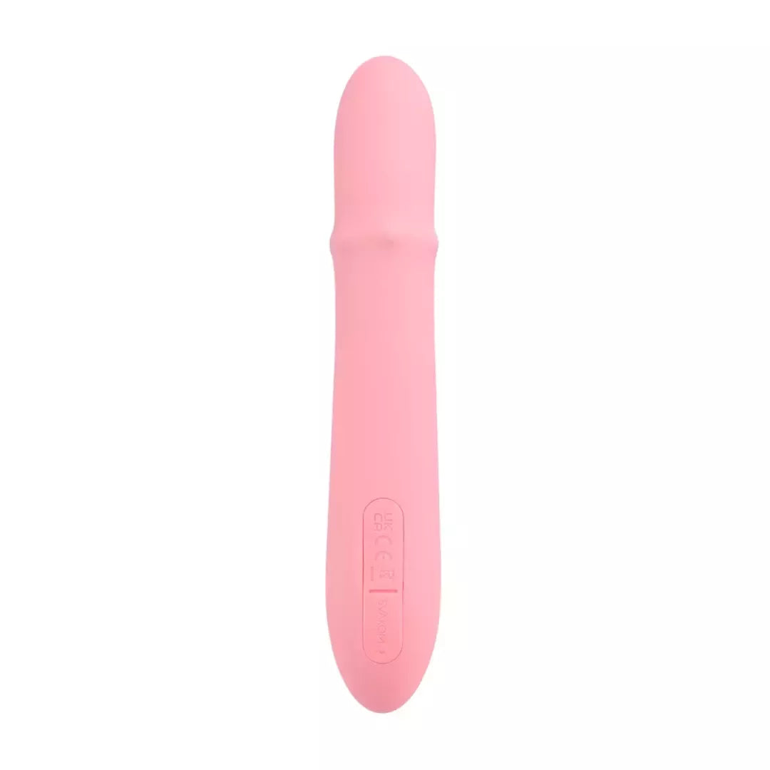 Svakom Mora Neo Peach Pink programėle valdomas intymus prietaisas 195mm