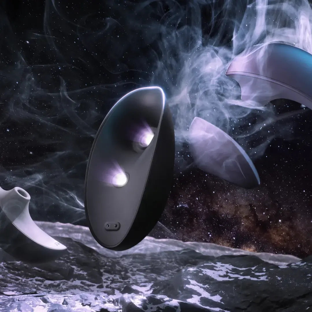 Svakom Pulse Galaxie Lilac – oro impulsų prietaisas su žvaigždžių projektoriumi
