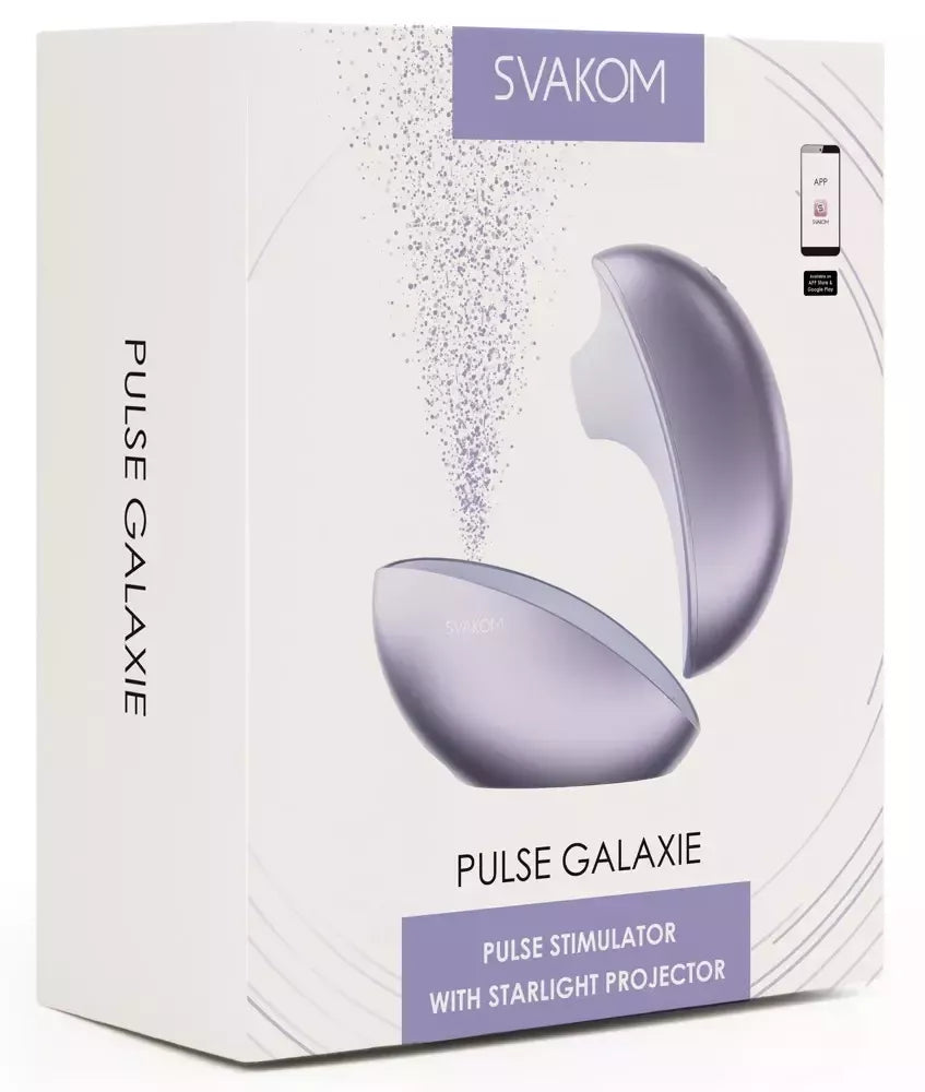 SVAKOM Pulse Galaxy Lilac – oro bangų technologija ir žvaigždžių projektorius