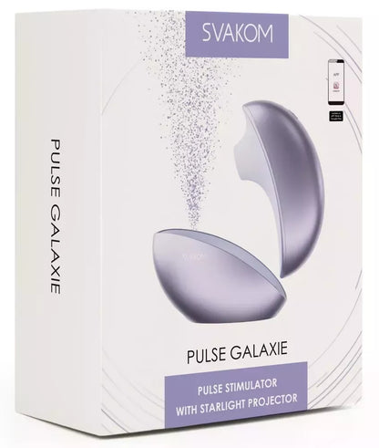 SVAKOM Pulse Galaxy Lilac – oro bangų technologija ir žvaigždžių projektorius