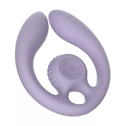 Svibe GIZI Duo dvigubas intymus stimuliatorius poroms, violetinis, su nuotolinio valdymo pulteliu