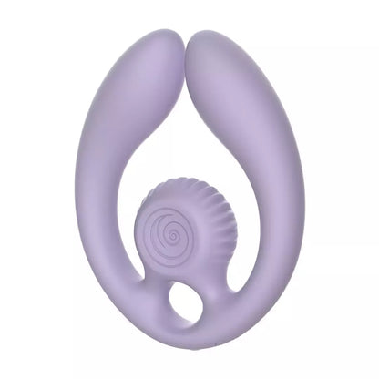 Svibe GIZI Duo dvigubas intymus stimuliatorius poroms, violetinis, su nuotolinio valdymo pulteliu