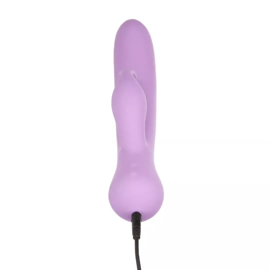 Swan Empress Swan dviejų variklių silikoninis asmeninis masažuoklis, violetinis, 21 cm
