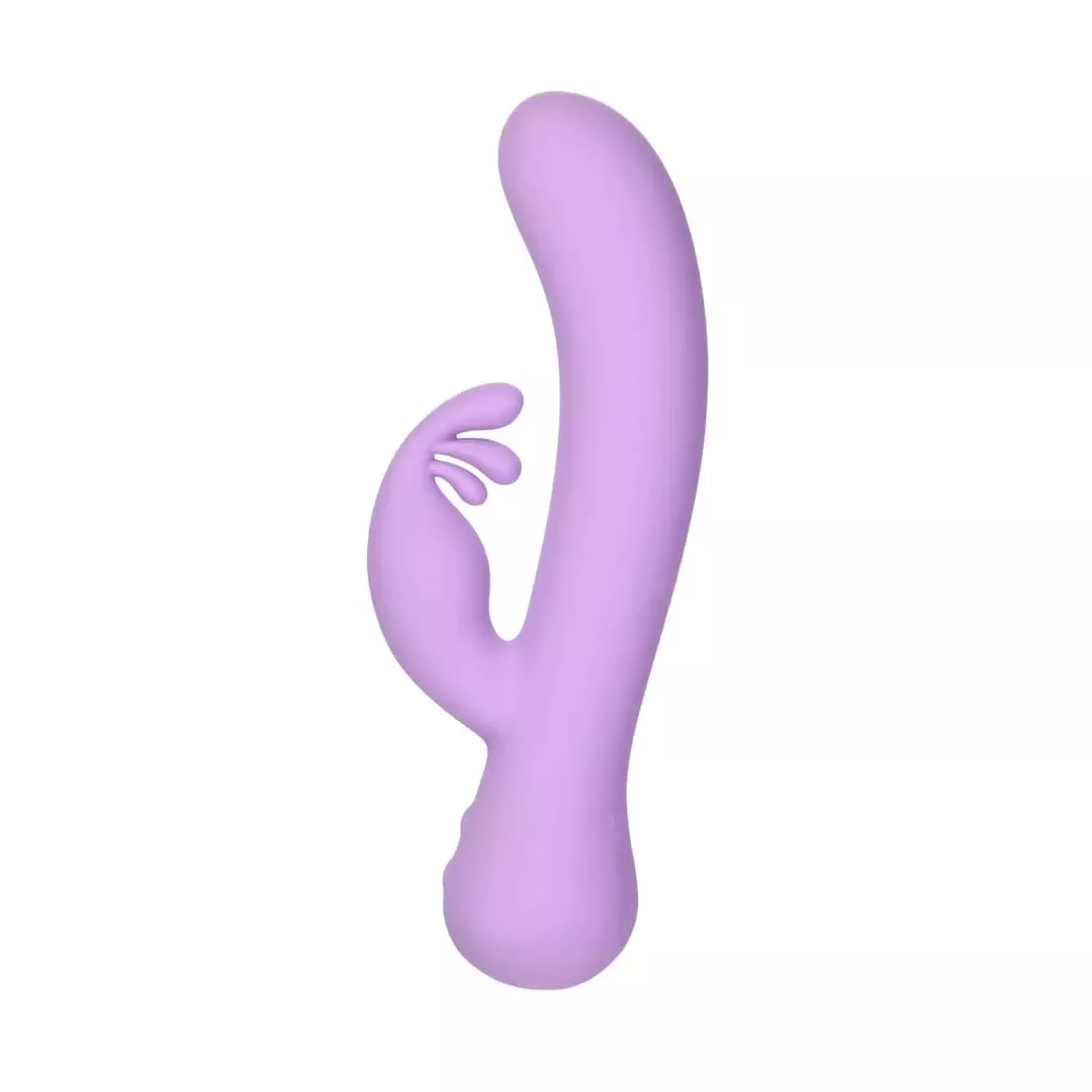Swan Empress Swan dviejų variklių silikoninis asmeninis masažuoklis, violetinis, 21 cm