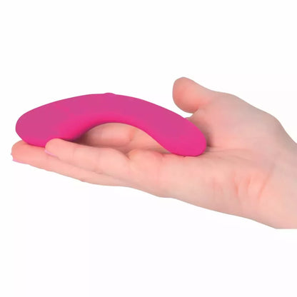Swan Mini Swan Wand kompaktiškas dviejų variklių įkraunamas masažuoklis, rožinis