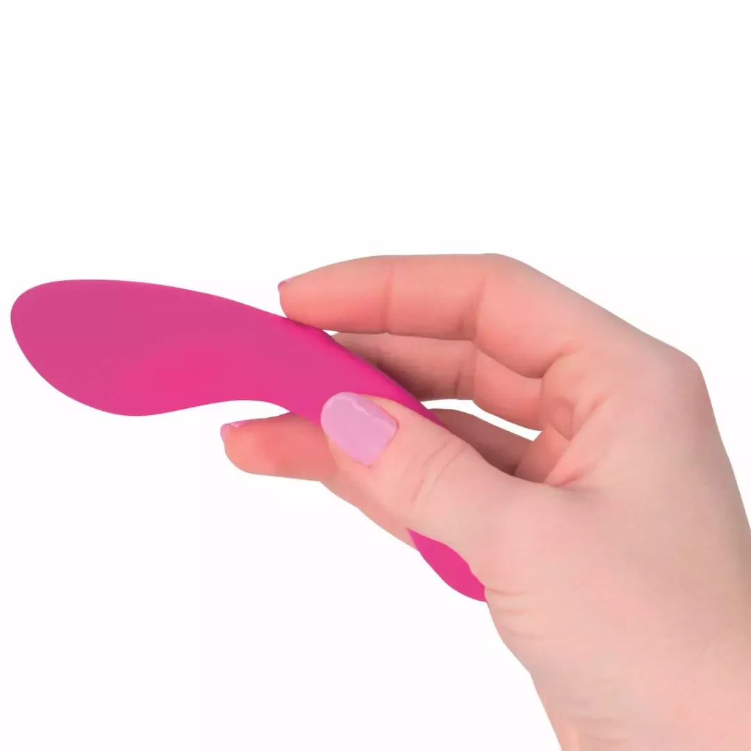 Swan Mini Swan Wand kompaktiškas dviejų variklių įkraunamas masažuoklis, rožinis