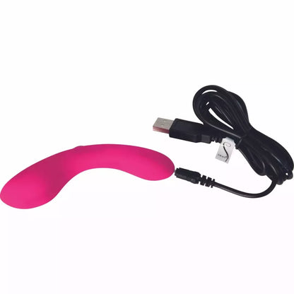 Swan Mini Swan Wand kompaktiškas dviejų variklių įkraunamas masažuoklis, rožinis