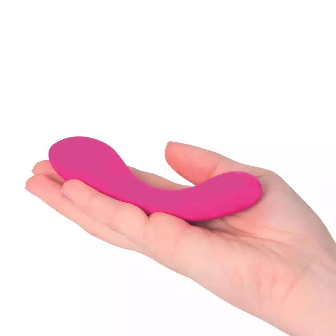 Swan Mini Swan Wand kompaktiškas dviejų variklių įkraunamas masažuoklis, rožinis