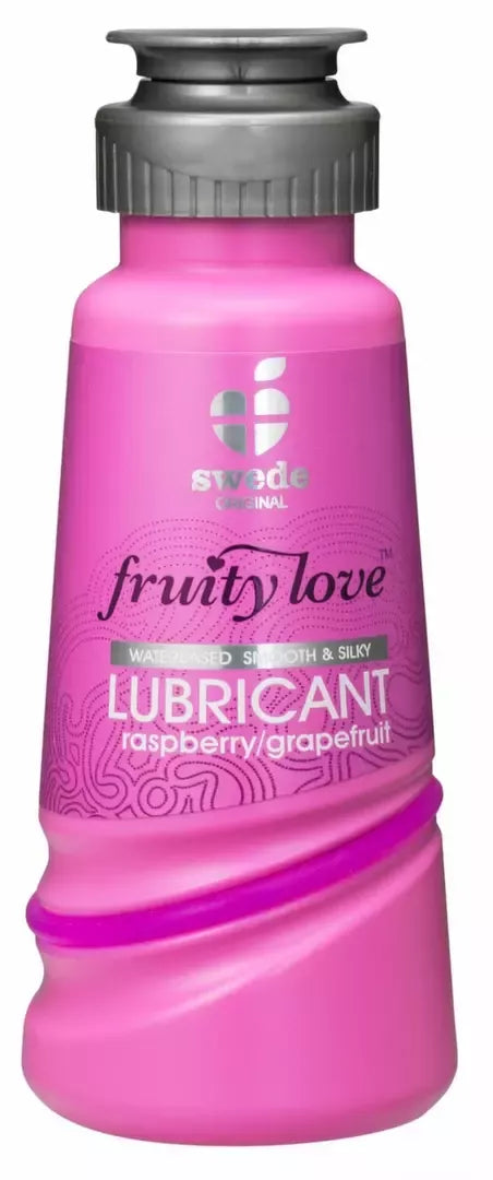 Swede Fruity Love lubrikantas, aviečių ir greipfrutų aromato, 100 ml, subalansuoto pH