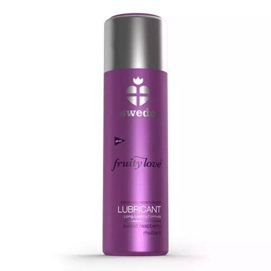 Swede Fruity Love Lubrikantas aviečių ir rabarbarų skonio 100ml vandens pagrindu