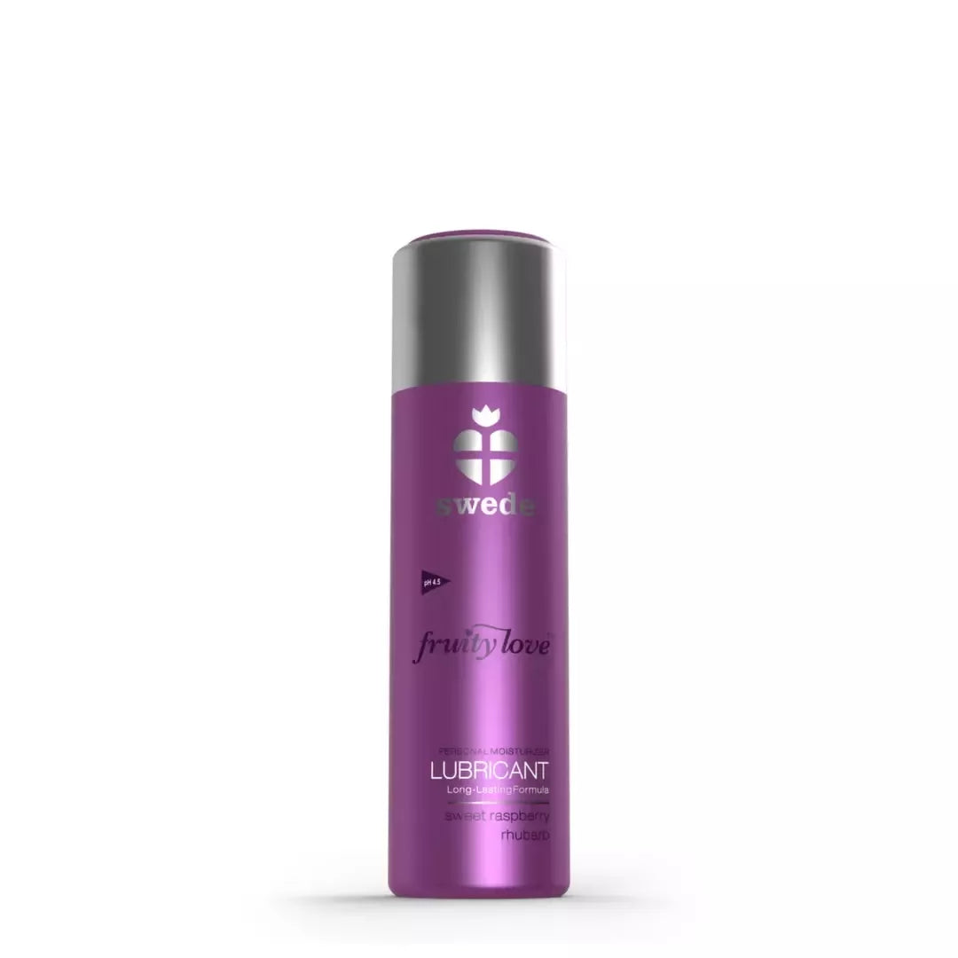 Swede Fruity Love vandens pagrindo lubrikantas su aviečių ir rabarbarų aromatu, 50 ml