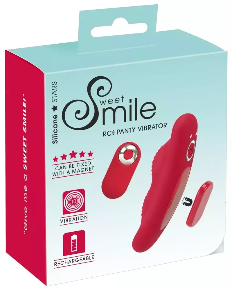 Sweet Smile Magnetic RC Panty Device | 10 režimų, įkraunamas, juodas