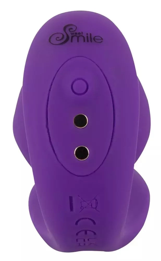 Sweet Smile RC 2in1 dvigubo variklio analinis kamštis ir vibruojantis priedas, silikoninis, juodas