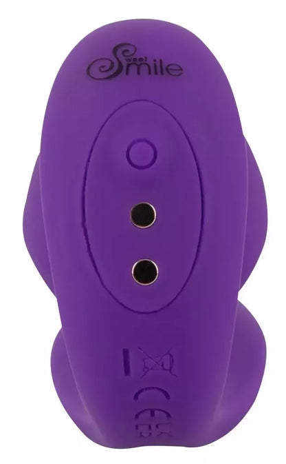 Sweet Smile RC 2in1 dvigubo variklio analinis kamštis ir vibruojantis priedas, silikoninis, juodas