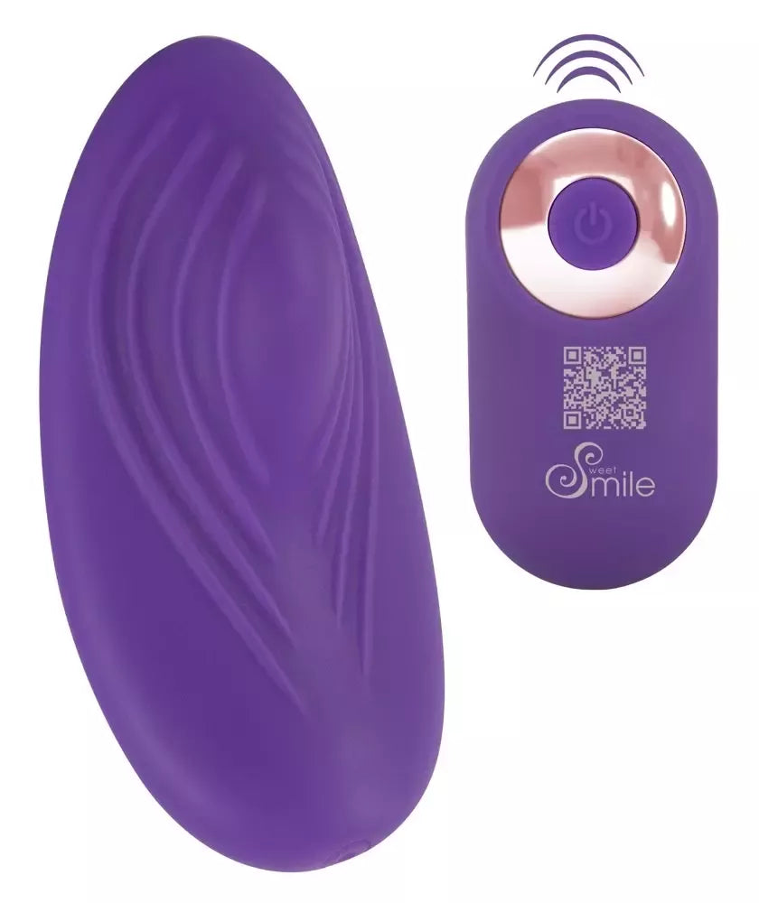 Sweet Smile RC Panty Vibrator kompaktiškas silikoninis vibratorius su nuotolinio valdymo pultu, 8,8 cm