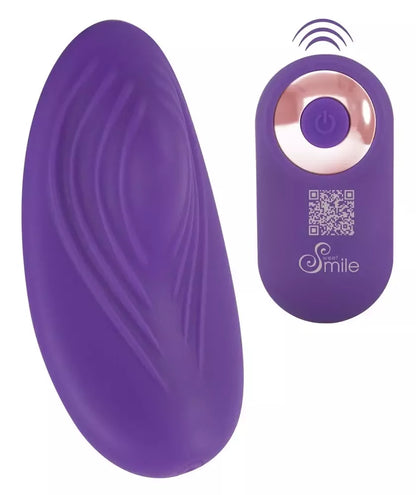 Sweet Smile RC Panty Vibrator kompaktiškas silikoninis vibratorius su nuotolinio valdymo pultu, 8,8 cm
