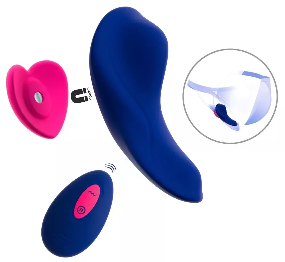 Sweet Smile RC Širdelės Formos Nešiojamas Intymus Vibratorius Rožinis 10 cm