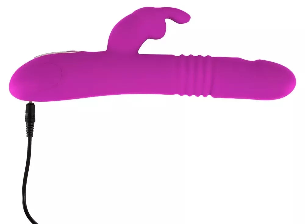 Sweet Smile Thrusting Pearl Ra Pink dvigubo veikimo intymus prietaisas, 26 cm