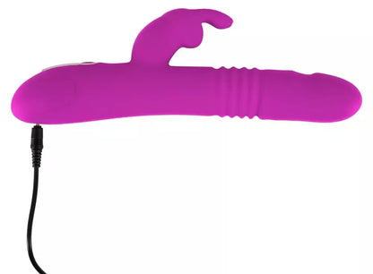 Sweet Smile Thrusting Pearl Ra Pink dvigubo veikimo intymus prietaisas, 26 cm