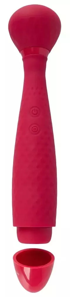 Sweet Smile Wand dvigubo poveikio masažuoklis su beldimo funkcija, 22,7 cm – juodas