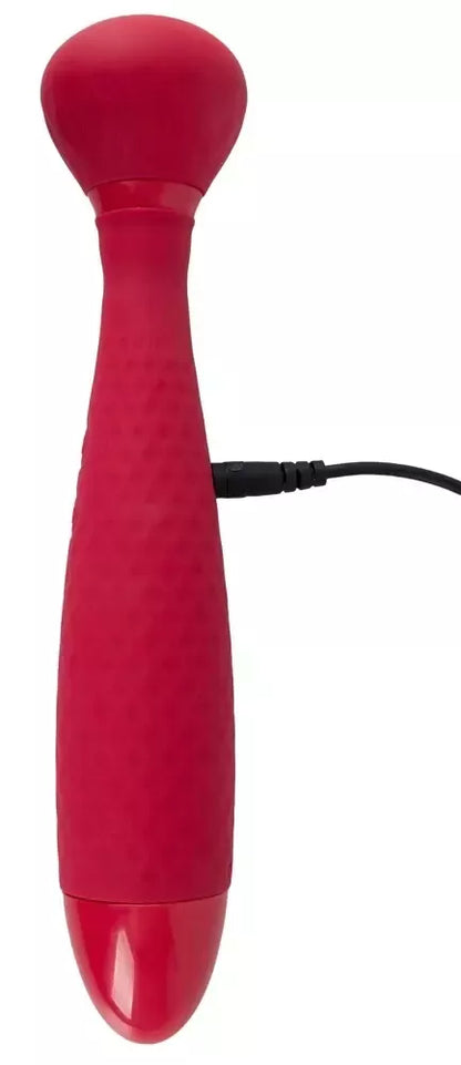 Sweet Smile Wand dvigubo poveikio masažuoklis su beldimo funkcija, 22,7 cm – juodas