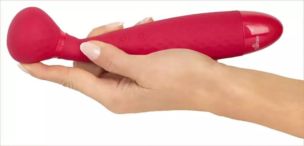 Sweet Smile Wand dvigubo poveikio masažuoklis su beldimo funkcija, 22,7 cm – juodas