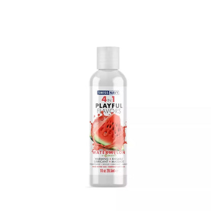 Swiss Navy 4-in-1 lubrikantas su arbūzų skoniu, 30 ml, be parabenų
