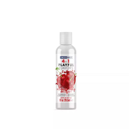 Swiss Navy Flavors 4-in-1 laukinių vyšnių lubrikantas, 30 ml, be parabenų