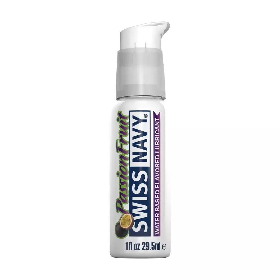 Swiss Navy lubrikantas Passion Fruit (pasiflorų) skonio, 30 ml, sandarus buteliukas, aukščiausios kokybės formulė