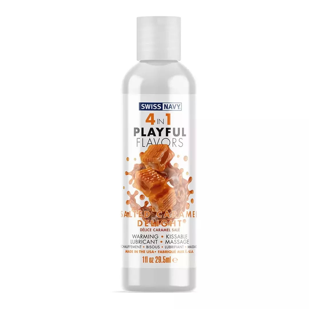 Swiss Navy Salted Caramel skonio 4-in-1 intymus gelis, 30ml