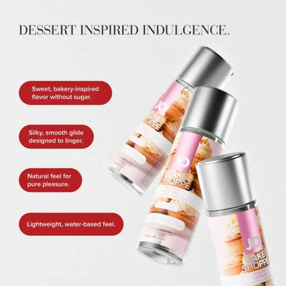 System JO Bake Shoppe Frosted Cupcake vandens pagrindo lubrikantas, 60 ml, vanilės aromato