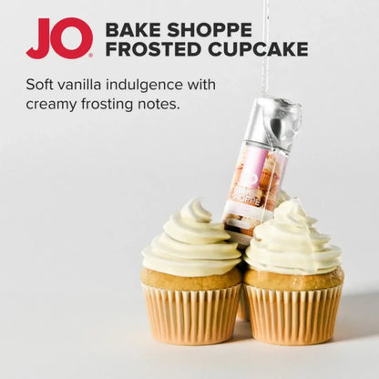 System JO Bake Shoppe Frosted Cupcake vandens pagrindo lubrikantas, 60 ml, vanilės aromato