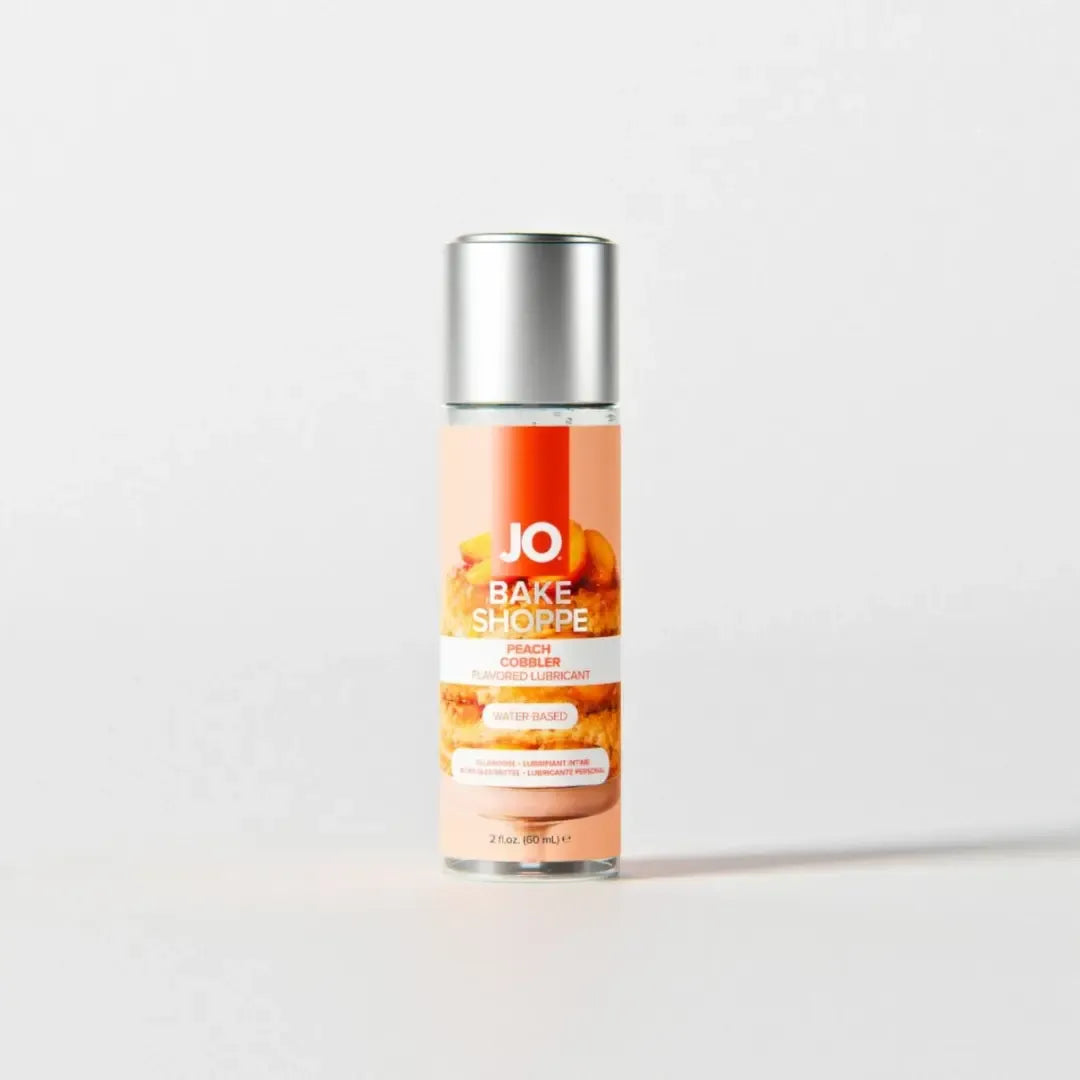 System JO Bake Shoppe Peach Cobbler vandens pagrindu pagamintas lubrikantas 60 ml - deserto aromatas