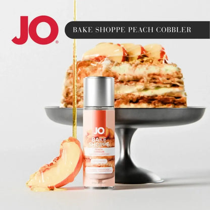 System JO Bake Shoppe Peach Cobbler vandens pagrindu pagamintas lubrikantas 60 ml - deserto aromatas
