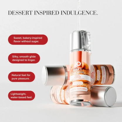 System JO Bake Shoppe Peach Cobbler vandens pagrindu pagamintas lubrikantas 60 ml - deserto aromatas