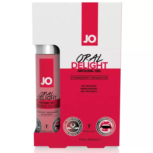 System JO Flavored Gel Strawberry Sensation 30ml – su vėsinimo efektu
