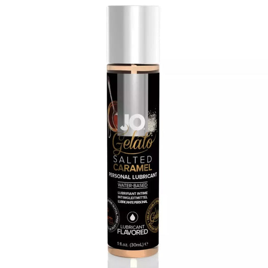 System JO Gelato H2O Salted Caramel lubrikantas 30 ml – vandens pagrindu, su skoniu
