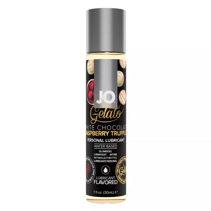 System JO Gelato White Chocolate Raspberry aromatizuotas lubrikantas, 30 ml