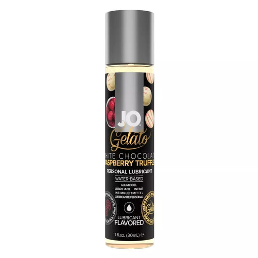 System JO Gelato White Chocolate Raspberry aromatizuotas lubrikantas, 30 ml