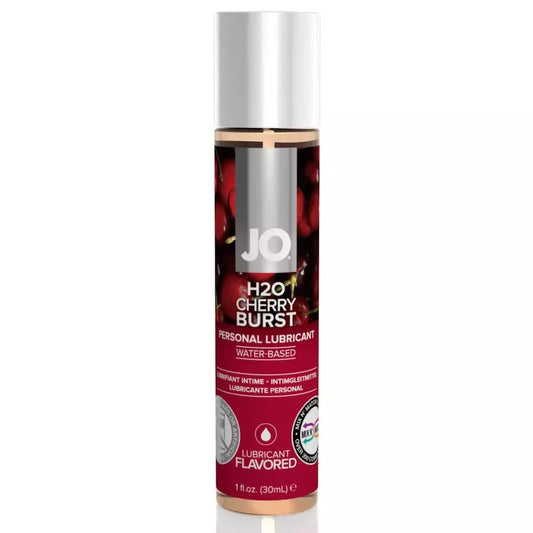 System JO H2O Cherry Burst vandens pagrindo lubrikantas 30ml, veganiškas