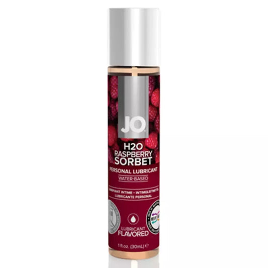 System JO H2O Intimate Gel Raspberry Sorbet 30 ml vandens pagrindo veganiškas lubrikantas