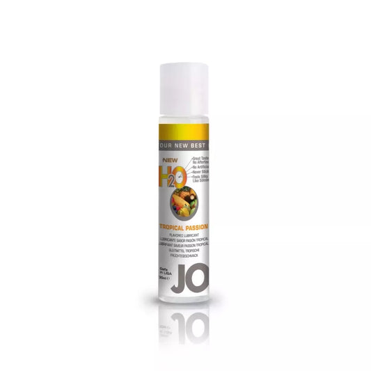 System JO H2O Tropical Passion vandens pagrindu sukurtas lubrikantas, 30 ml, veganiškas