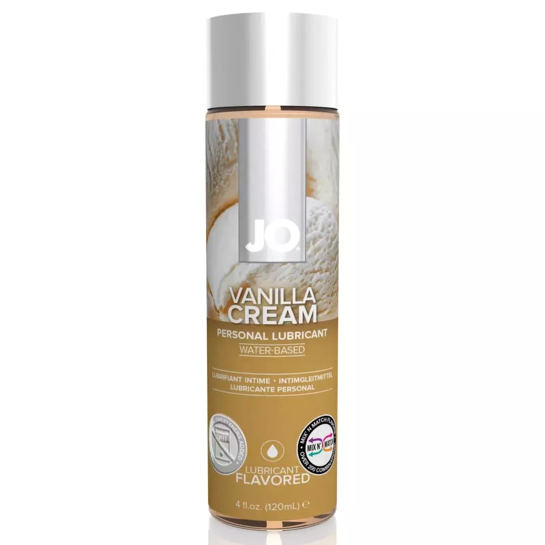 System JO H2O Vanilla Cream vandens pagrindo lubrikantas 120 ml – veganiškas, aromatizuotas