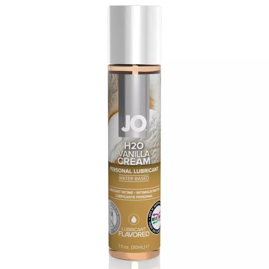 System JO H2O Vanilla Cream vandens pagrindu sukurtas lubrikantas 30 ml, veganiškas, saugus